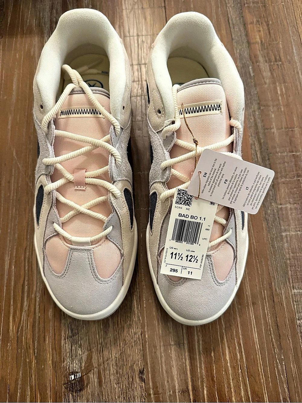 adidas Bad Bunny Sneakers Pink & Cream US 11.5/12.5 NWT